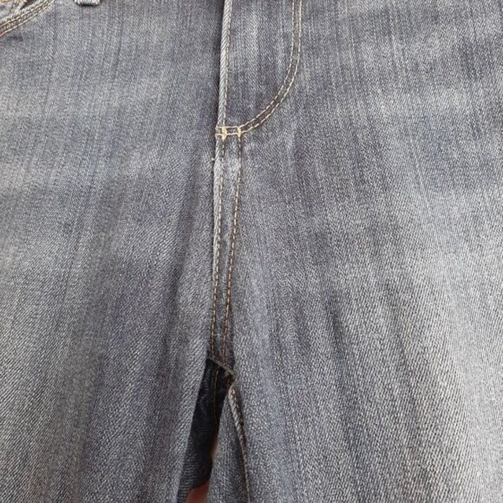 PAIGE | Verdugo Ankle Nottingham Blue Jeans Cropped Sz 26 Flawed - Picture 6 of 12